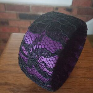 Purple & Black Lace Bracelet